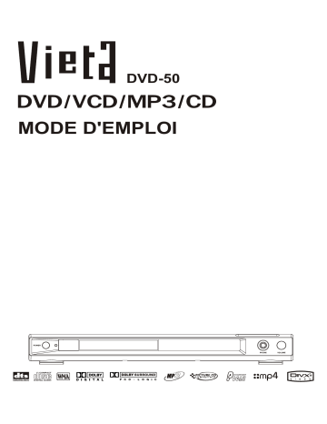 Manuel du propriétaire | VIETA DVD-50 Manuel utilisateur | Fixfr