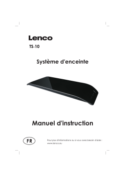 Lenco TS-10 Manuel utilisateur