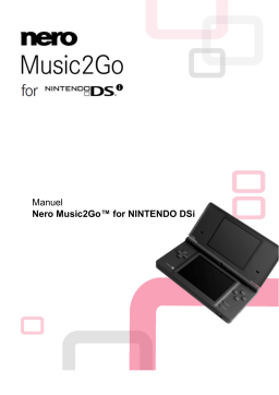 Nero Music2Go Mode d'emploi