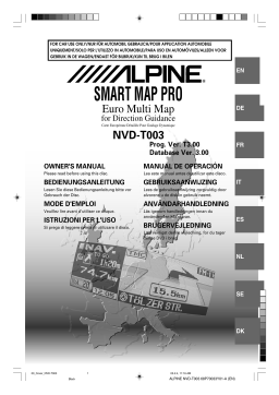Alpine NVD-T003 Manuel utilisateur