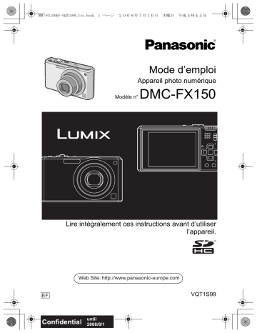 Panasonic DMC FX150 Mode d'emploi | Fixfr