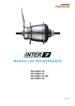 Shimano SG-C3001-7C Moyeu à vitesses intégrées Manuel utilisateur