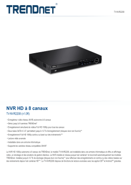 Trendnet RB-TV-NVR2208 8-Channel HD NVR Fiche technique