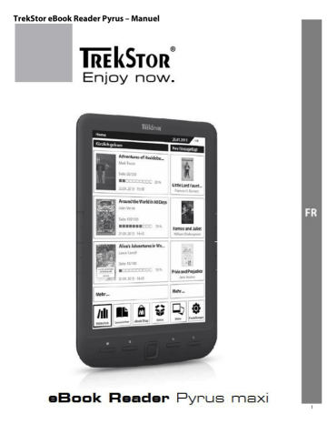 Trekstor eBook-Reader Pyrus Maxi Mode d'emploi | Fixfr