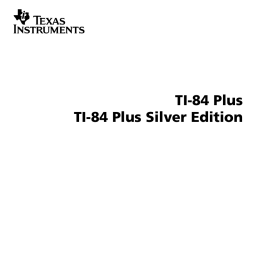 Texas Instruments TI-84 POCKET.FR Manuel utilisateur