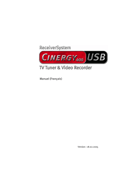 Terratec Manual Cinergy400USB Manuel utilisateur