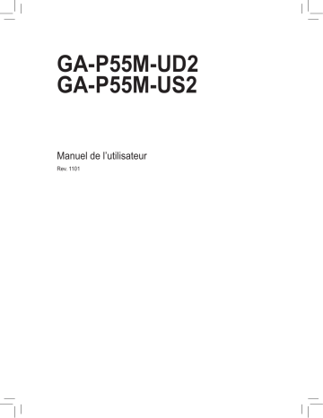 Manuel du propriétaire | Gigabyte GA-P55M-UD2 Manuel utilisateur | Fixfr