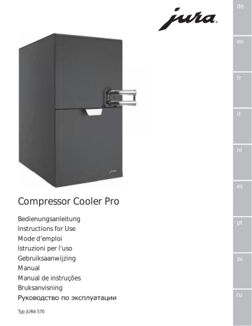 Manuel du propriétaire | Jura Compressor Cooler Pro Manuel utilisateur | Fixfr