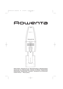 Rowenta ASPIRATEUR CLEANETTE Manuel utilisateur