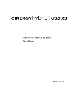 Terratec Cinergy Hybrid T USB XS Hardware Manual Manuel utilisateur