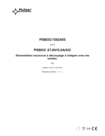 Mode d'emploi | Pulsar PSBOC1552455 Manuel utilisateur | Fixfr