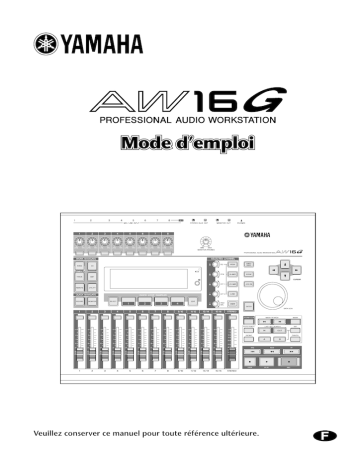 Yamaha AW 16G Mode d'emploi | Fixfr