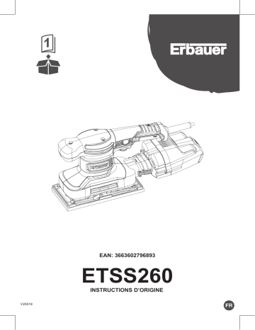 Erbauer ETSS260 Manuel utilisateur | Fixfr