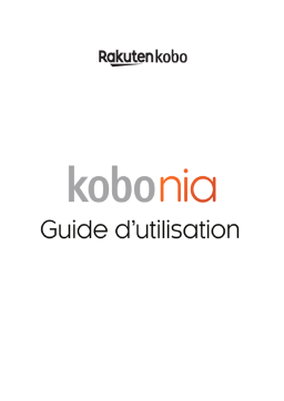 Kobo Nia Manuel utilisateur