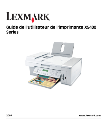 Manuel du propriétaire | Lexmark X5495 Manuel utilisateur | Fixfr