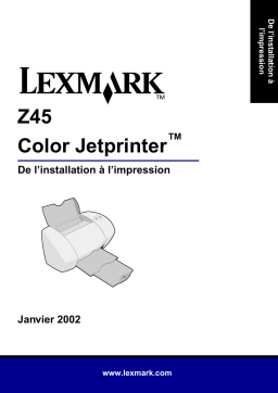 Lexmark Z45SE Manuel utilisateur