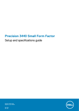 Dell Precision 3440 Small Form Factor workstation Guide de démarrage rapide
