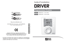 DELTA DORE DRIVER 610 Manuel utilisateur