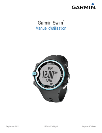 Garmin Swim Manuel utilisateur | Fixfr