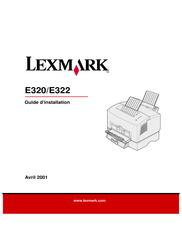 Manuel du propriétaire | Lexmark E322 Manuel utilisateur | Fixfr