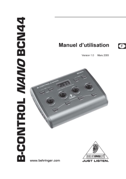 Behringer BCN44 Manuel utilisateur