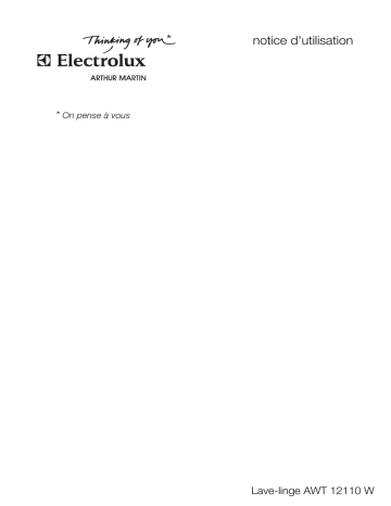 Manuel du propriétaire | ARTHUR MARTIN AWT12110W Manuel utilisateur | Fixfr