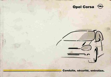 Opel Corsa 1997-2000 Manuel du propriétaire | Fixfr