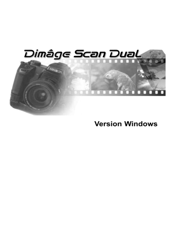 Manuel du propriétaire | Minolta Dimage scan dual Manuel utilisateur | Fixfr