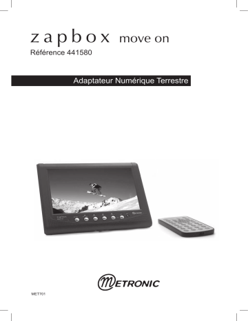 Manuel du propriétaire | Metronic ZAPBOX MOVE ON Manuel utilisateur | Fixfr