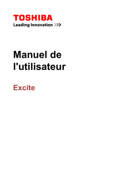 Toshiba Excite Pro Manuel utilisateur