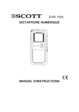 SCOTT DVR 1000 Manuel utilisateur