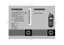 Siemens A35 Manuel utilisateur