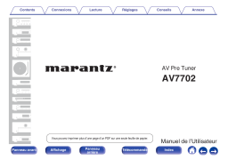 Marantz AV7702 MKII Manuel utilisateur