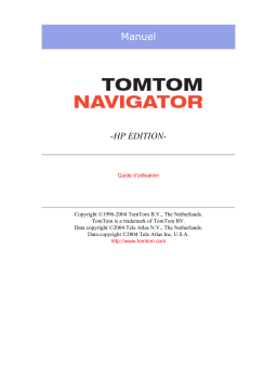 TomTom Navigator HP edition Manuel utilisateur