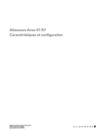 Alienware Area-51 Threadripper Edition R7 Manuel utilisateur | Fixfr