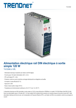 Trendnet RB-TI-S12048 120 W Single Output Industrial DIN-Rail Power Supply Fiche technique