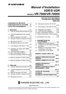 Furuno VR7000 Guide d'installation