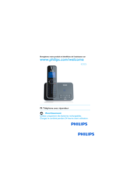 Philips ID5552B Téléphone sans fil Manuel utilisateur