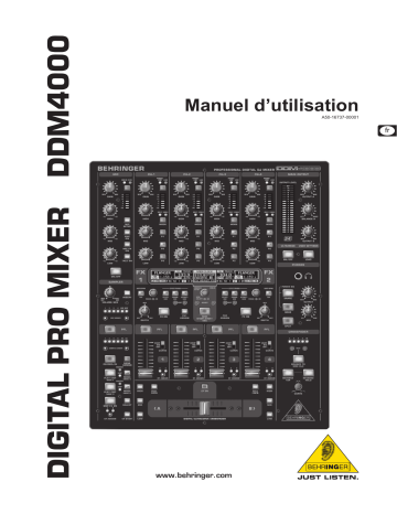 Manuel du propriétaire | Behringer DDM4000 Manuel utilisateur | Fixfr