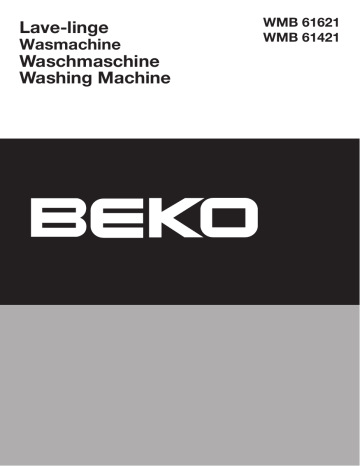 Manuel du propriétaire | Beko WMB 61621 Manuel utilisateur | Fixfr