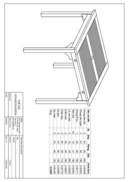 Vifah Roch Eucalyptus Patio Stacking Table Guide d'installation