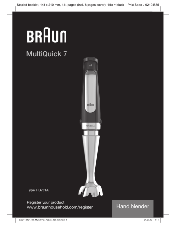 Braun HB701AI-MQ7087X Manuel utilisateur | Fixfr