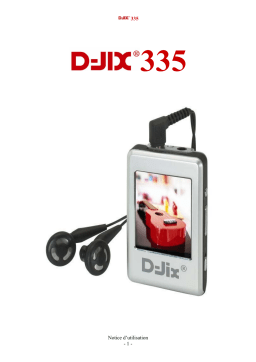 D-JIX 335 Manuel utilisateur
