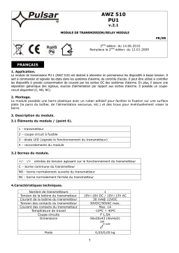 Pulsar AWZ510 Manuel utilisateur