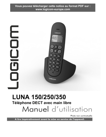Manuel du propriétaire | Logicom Luna 150 Téléphone sans fil Manuel utilisateur | Fixfr