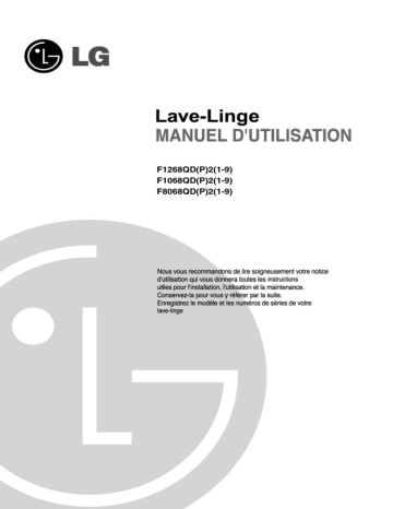 LG F1068QDP2 Manuel du propriétaire | Fixfr
