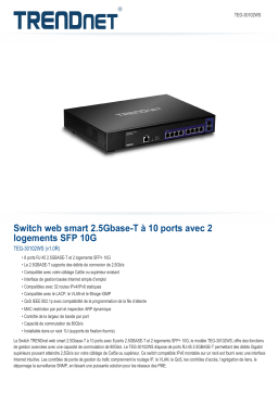 Trendnet TEG-30102WS 10-Port 2.5GBASE-T Web Smart Switch Fiche technique