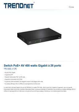 Trendnet RB-TPE-3026L 26-Port Gigabit 400 Watt AV PoE+ Switch Fiche technique