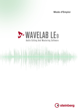 Steinberg Wavelab LE 9 Manuel utilisateur