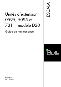 Bull Power6 - 0595, 5095, and 7311 Model D20 Manuel utilisateur